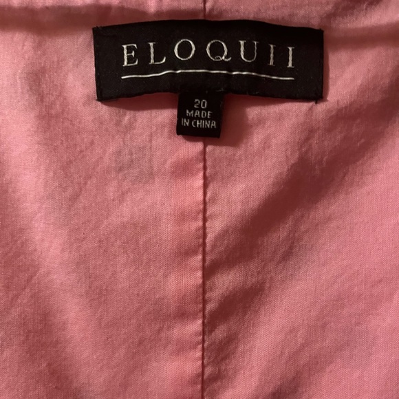 Eloquii Polka Dot Balloon Smocked Sleeve Midi Dress Size 20 EUC - Picture 4 of 11